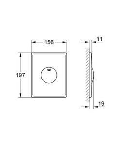 Накладная панель Skate, ZZ Grohe Grohedal 37547000