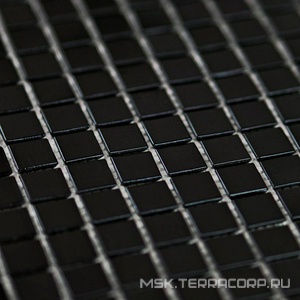 Мозаика Simple Black (на бумаге) (20x20x4) 32,7x32,7 Bonaparte Мозаика стеклянная n156347