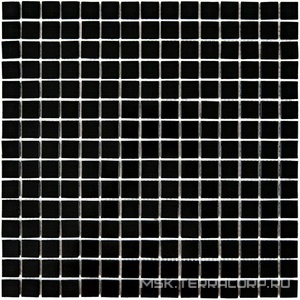 Мозаика Simple Black (на бумаге) (20x20x4) 32,7x32,7 Bonaparte Мозаика стеклянная n156347