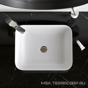 Раковина накладная, 510х400 мм, без отверстия под смеситель, цв.белый глянец AMPM FUNC M8FWCC10510WG