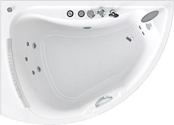 Акриловая ванна Radomir Альбена Релакс Chrome 168x120 левая с пультом| 168x120x48