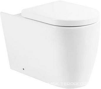 Чаша напольного, безободкового унитаза, (крепеж к полу в компл.),  ZZ BelBagno Marino BB105CPR