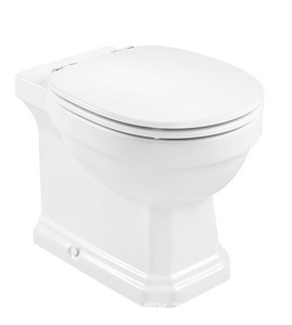 Унитаз приставной CARMEN двойной выпуск, Rimless /37х58/ (белый)  (БЕЗ КРЫШКИ) ZZ Roca Carmen 3440A9000