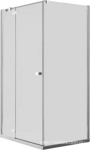 Дверь распаш. с неподв.сегментом,для монт с бок.панел, 1000(970-995)хh1950мм,вход 555мм,пет лев, (стек 6мм, проз.High Glass.,фурн.хром/пол/алюм) ZZ Provex Combi 0015 CT 05 GL L  HG