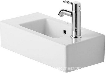 Умывальник 500х250мм, с 1 отв. для смесителя "Справа",  ZZ Duravit Vero 0703500008