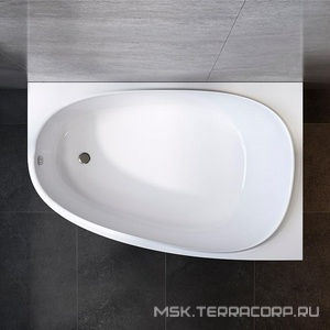 Ванна акриловая 170х110 см, правая, (без каркаса, панели и сифона) ZZ AMPM Like W80A-170R110W-A