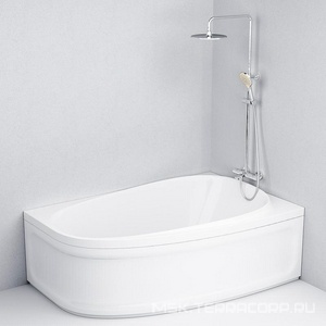 Ванна акриловая 170х110 см, правая, (без каркаса, панели и сифона) ZZ AMPM Like W80A-170R110W-A