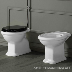 Биде напольное 390х580хh400мм, с 1 отв.д/смесит., (крепится к полу на cиликон),  Simas Lante LA04