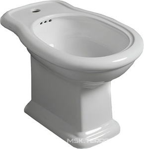 Биде напольное 390х580хh400мм, с 1 отв.д/смесит., (крепится к полу на cиликон),  Simas Lante LA04