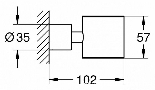 Держатель Atrio New для стакана (40254003) и Дозатора (40306003), хром ZZ Grohe Atrio new 40304003