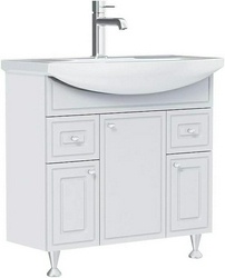 Тумба напольная с раковиной Palace One 85 см, цв.белый глянц XX