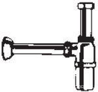 Сифон для раковины (бутылочный), (цв. хром) D&D ZZ Devon & Devon Универсал 2DDA321CR