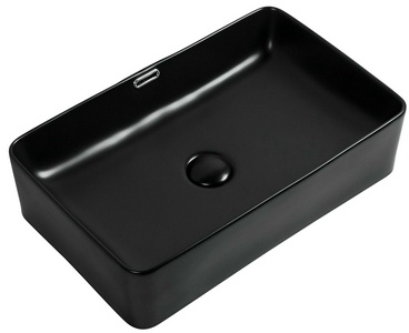 Раковина накладная Perfect-3-MB 55х35 см, цвет черный матовый ZZ Aquanet Soul 273676