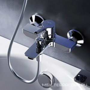 Смеситель для ванны/душа  излив 164 мм, цв.хром AMPM X-Joy F85B10000