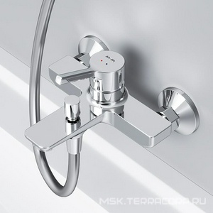 Смеситель для ванны/душа  излив 164 мм, цв.хром AMPM X-Joy F85B10000