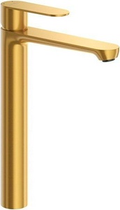 Смеситель для раковины, Высокий, без д/к, (цв.брашированное золото),  ZZ Cezares Stylus STYLUS-LC-BORO-W0