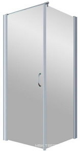 Душевое ограждение , 800x1000x1890 мм (дверь на стороне 80 см), профиль хром мат. стекло прозрачное, БЕЗ поддона, БЕЗ покрытия ZZ Vegas Glass EP-Fis EP-Fis 80*100 07 01