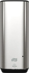Диспенсер для мыла Tork Image Design S4, объем 1 л., 11.6x13x27.8 см, цв. хром / черный ZZ