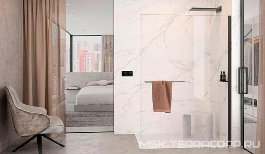 Боковая стенка отдельно 1000хh2000мм, (профиль цв.Black Edition, стекло 10мм.прозр. с Anti-Plaque),  ZZ Huppe HUPPE Select+ SL0104 123 322