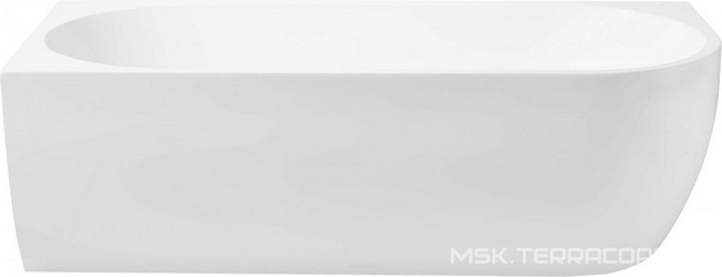 Ванна акриловая пристенная FAMILY ELEGANT A (ЛЕВАЯ) 1800х800 мм,слив-перелив в комплекте click-clack,  цв. белая глянцев