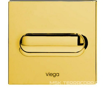 Кнопка смыва, механич., для сист. смыва писсуара (пластик цв. под золото),  for Style 11 ZZ Viega Visign 598686