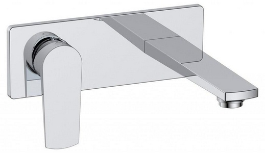 Смеситель для раковины, встраиваемый в стену, (цв.хром),  ZZ BelBagno Carin CAR-BLM-CRM