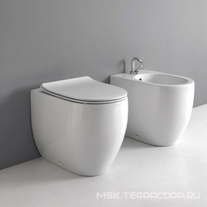 Биде напольное, 370х560мм, с 1 отв.д/смесит., крепёж в компл.,  ZZ Kerasan Flo 312201