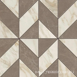 Marvel Gris-Calacatta Mosaico Cubes Lap. ZZ 36,5x36,5