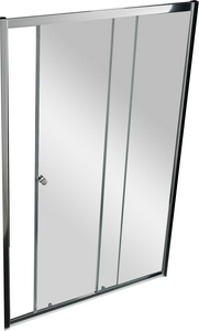 Дверь в нишу 1200хh1950мм, сдвижная с неподв. сегментом, левая/правая (вход 583мм), (стекло прозр. 6мм, фурнит. цв.хром),  ZZ Cezares Anima ANIMA-W-BF-1-120-C-Cr