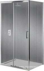 Душевой уголок 1200х1000хh1850мм, прямоуг., правый/левый, (стекло прозрачное 5/4мм, фурн.цв.хром), Uno ZZ