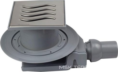 Трап для душа, выпуск гориз.d50мм, (пластик, решетка нерж.сталь), Confluo Standard 15Х15 Tide1 Pestan Standard Dry 13000001