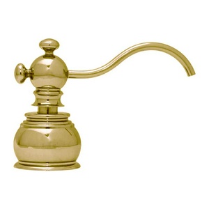 Дозатор для жидкого мыла или иного моющего средства, встраиваемый в столешницу в ванной или на кухне, (цв.золото),  ZZ Migliore Complementi 21965