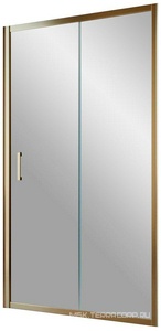 Дверь в нишу , 135*190 см, двухстворчатая раздвижная, профиль бронза, стекло сатин, БЕЗ покрытия, ZZ Vegas Glass ZP ZP TUR NOVO h1900 135 05 10
