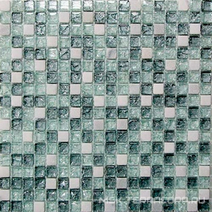 Мозаика Мастера Керамики Glass &amp; Stone Мозаика Glass &amp; Stone GS011 комбинированная  (чип15x15) ZZ |30х30