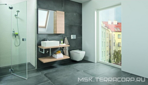 Раковина MILA накладная прямоугольная 35х50см, без отверстия под смеситель, (фарфор) ZZ Roca Gap 32700B000