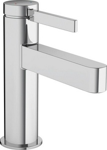Смеситель для раковины, 100, со сливным клапаном Push.Open, (цв.хром),  ZZ Hansgrohe Finoris 76010000