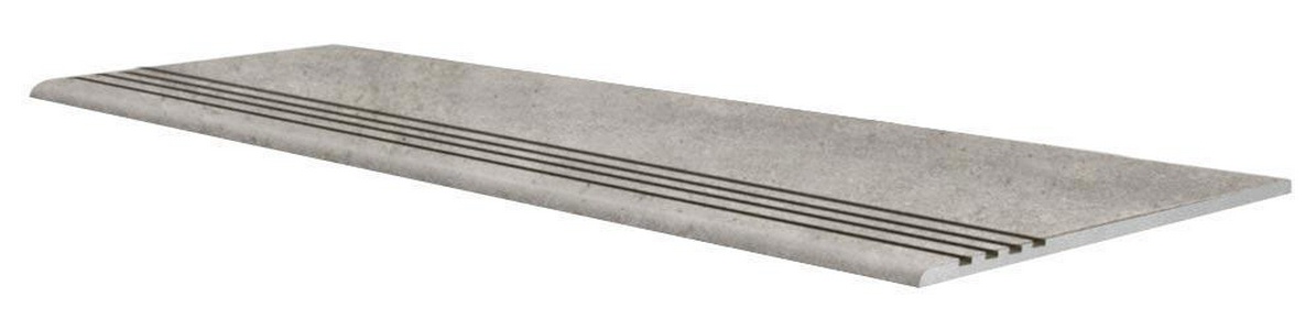 Ступени Техно Grasaro Travertino Ступень Стандарт Проходная Керамогранит  светло-серый полир. (86068) 30x60 51863