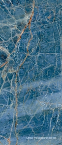 Керамогранит для пола и стены Gardenia Orchidea La Marmoteca Blue Denim  Lux 120x280 27002