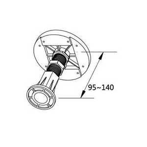 Ножки (комплект) для поддонов из искусственного мрамора, типа A-80, Cezares ZZ Cezares Универсал TRAY-LEGS-AS-06