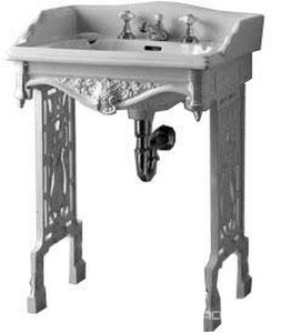 Консоль металлическая 580хh760х365мм, для раковины Cambridge 640мм, (белая)  ZZ Devon & Devon Angel CGANGELBCO