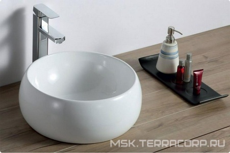 Раковина накладная на столешницу, круглая 400x400xh160мм, без отв.д/смесит., без перелива, BelBagno ZZ BelBagno Универсал BB1065