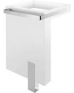 Подстолье Г-образное для раковины  (56W0543) в комл. хром ножка (1шт.), пол.держ. (1шт.), цвет фасада-белый XXZZ Kludi Esprit 56.LS.543