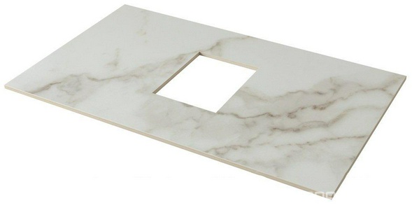 Столешница для тумбы Aquanet  75 мрамор (734x10x450 мм), без раковины, ZZ Aquanet Nova Lite 257610