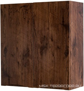 Шкаф подвесной с двумя распашными дверцами, 700х300хh750мм, (цв.Rovere Moro),  ZZ BelBagno Marino FLY-MARINO-700-2A-SC-RW-P