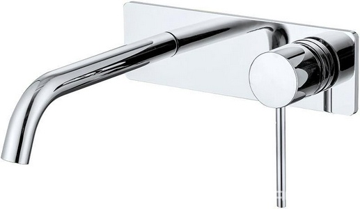 Смеситель для раковины, встраиваемый в стену, излив 220мм, встраив.часть в компл., (цв.хром),  ZZ Allen Brau Glority 5.51004-00