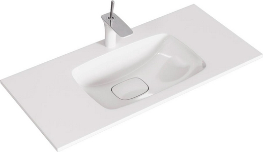 "" Комплект мебели ACC0110DZ (тумба подвесная в КОМПЛЕКТЕ с раковиной "Malaga 1000"), цвет дуб золотой, ZZ Aqwella Accent ACC0110DZ