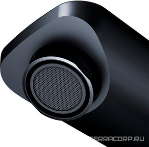 Смеситель для раковины высокий, нажимной, БЕЗ донного клапана, черный матовый AMPM X-Joy F85A92522