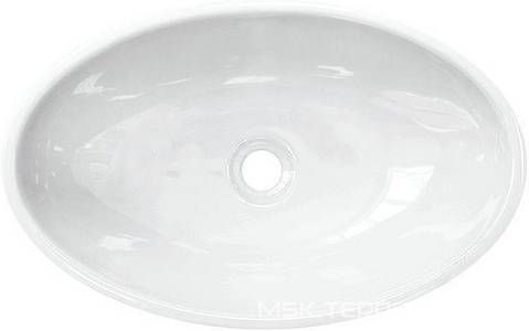 Раковина-чаша  Slim 53x34 см, БЕЗ отверстия под смеситель, белая Sanita Luxe Ringo WB.CT/Ringo/53-N.Slim/WHT.G/S1 / RNGSLWB01S