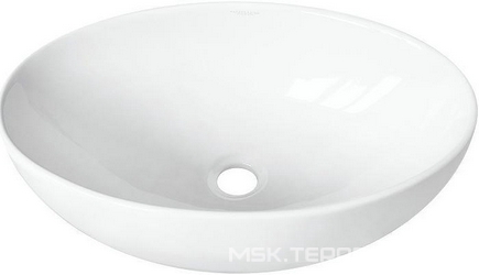 Раковина-чаша  Slim 53x34 см, БЕЗ отверстия под смеситель, белая Sanita Luxe Ringo WB.CT/Ringo/53-N.Slim/WHT.G/S1 / RNGSLWB01S