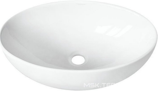 Раковина-чаша  Slim 53x34 см, БЕЗ отверстия под смеситель, белая Sanita Luxe Ringo WB.CT/Ringo/53-N.Slim/WHT.G/S1 / RNGSLWB01S